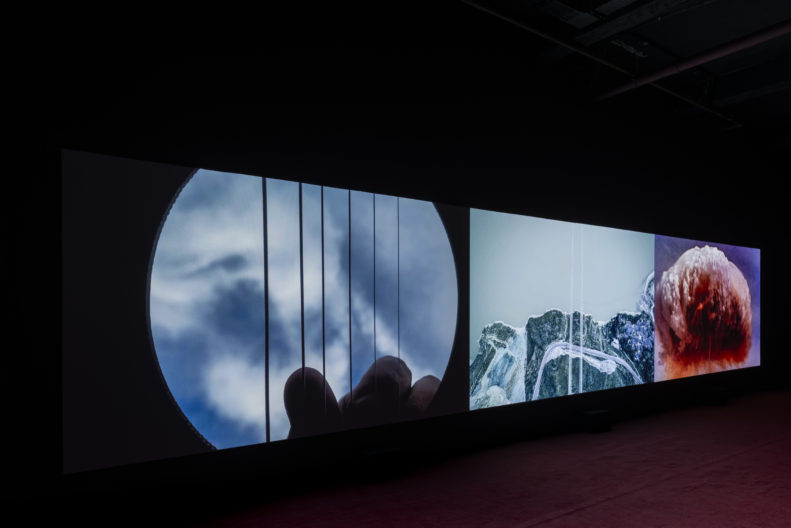 <p>Liu Chuang, <i>Bitcoin Mining and Field Recordings of Ethnic Minorities</i>, 2018, Installation, Commissioned for Cosmopolis #1.5: Enlarged Intelligence with the support of the Mao Jihong Arts. Foundation, courtesy Antenna Space, Shanghai, Protocinema, Istanbul, New York.</p>